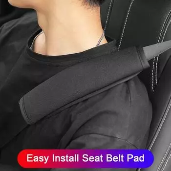 Чехол для ремня безопасности Yousheng, 4 шт., мягкий плюшевый, универсальный, подходит для автомобиля, грузовика, внедорожника, наплечник для ремня безопасности, аксессуары для транспортного средства 4pcs чёрный
