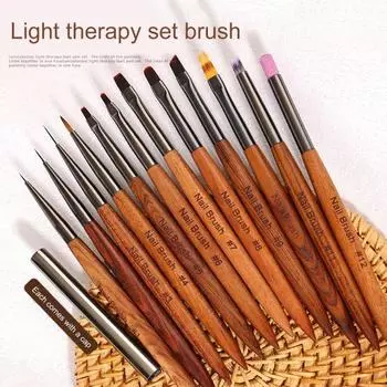 Чехол для ручки для маникюра, щетина, не осыпающаяся, без маркировки, мягкая кисть для рисования «сделай сам», лак для ногтей, кисточка для рисования K