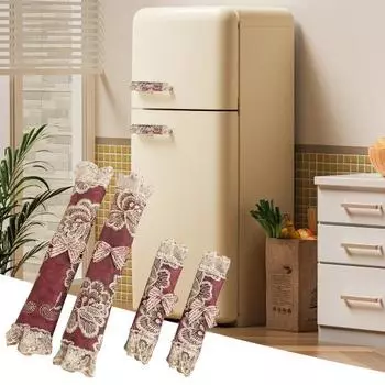 Чехол для ручки холодильника, устойчивый к износу, универсальный, простой в использовании, чехол для ручки микроволновой печи, дверные ручки, аксессуары для вечеринок Long фиолетовый