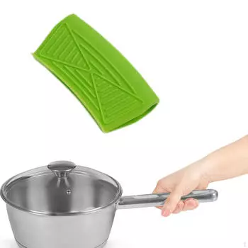 Чехол для ручки кастрюли, многофункциональный держатель, защита для сковороды зелёный