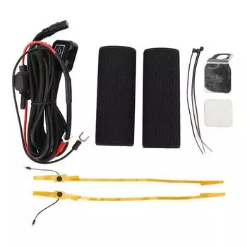 Чехол для ручки мотоцикла с подогревом, 5 передач, память, контроль температуры, силиконовый, электрический подогрев руля