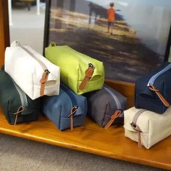Чехол для ручки OCHEK Canvas Square Multi-Pouch Pen Pouch, популярная фраза в Корее charcoal