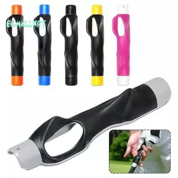 Чехол для рукоятки клюшки для гольфа — тренажер для качания, тренировочная рукоятка, коррекция осанки, стандартное обучение чёрный