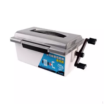 Чехол для рыболовного ящика, легкий алюминиевый сплав, подшипник, катушка для шнура, ударопрочные инструменты белый