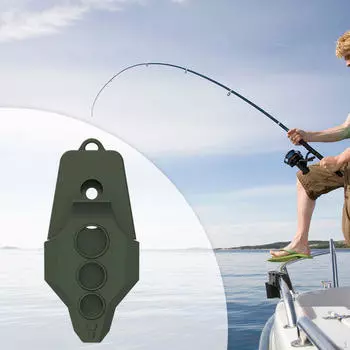 Чехол для рыболовных плоскогубцев, карман для хранения, съемный задний зажим, полая сумка темно-зеленого