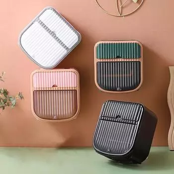 Чехол для салфеток, простая установка, настенный пластиковый держатель для туалетной бумаги для ванной комнаты, принадлежности для коробки розовый