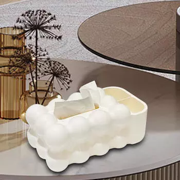 Чехол для салфеток, современный прямоугольный милый многоцелевой держатель с дистанционным управлением, диспенсер для туалетных столиков белый