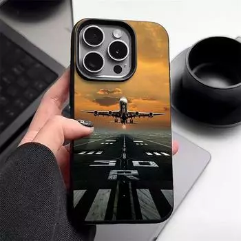 Чехол для самолета для iPhone 16 Pro Max 15 14 13 12 11 Ударопрочный Тонкий Мягкий Силиконовый Чехол-накладка iPhone 16e