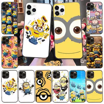 Чехол для Samsung A04 A14 A23 A34 A54 M23 M33 M52 M53 Realme 10 9 C30S C35 C55 VIVO Y02S Y21 Y51 X80 Pro Прозрачный чехол MI31 Забавные миньоны Samsung S23 Plus эбеновый