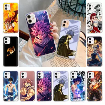 Чехол для Samsung A04 A14 A23 A34 A54 M23 M33 M52 M53 Realme 10 9 C30S C35 C55 VIVO Y02S Y21 Y51 X80 Pro Прозрачный чехол WI90 Fairy Tail Infinix Note 12 VIP кожа буйвола