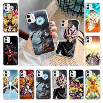 Чехол для Samsung A04 A14 A23 A34 A54 M23 M33 M52 M53 Realme 10 9 C30S C35 C55 VIVO Y02S Y21 Y51 X80 Pro Прозрачный чехол WI55 Dragon Z Ball Realme C35 гагат