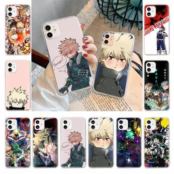 Чехол для Samsung A04 A14 A23 A34 A54 M23 M33 M52 M53 Realme 10 9 C30S C35 C55 VIVO Y02S Y21 Y51 X80 Pro Прозрачный чехол WI82 Аниме Hero Academia Tecno Spark GO 2020 кожа буйвола