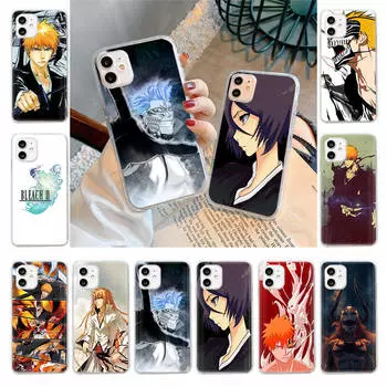 Чехол для Samsung A04 A14 A23 A34 A54 M23 M33 M52 M53 Realme 10 9 C30S C35 C55 VIVO Y02S Y21 Y51 X80 Pro Прозрачный чехол WI56 Аниме Bleach Tecno Spark 7T арлекин