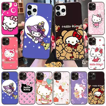 Чехол для Samsung A04 A14 A23 A34 A54 M23 M33 M52 M53 Realme 10 9 C30S C35 C55 VIVO Y02S Y21 Y51 X80 Pro Прозрачный чехол LI7 Hello Kitty Cartoon Samsung A22 4G бездна