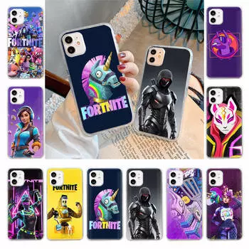 Чехол для Samsung A04 A14 A23 A34 A54 M23 M33 M52 M53 Realme 10 9 C30S C35 C55 VIVO Y02S Y21 Y51 X80 Pro Прозрачный чехол FI3 Fortnite Funny Realme C30s эбеновый