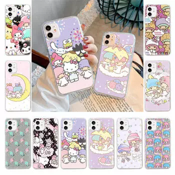 Чехол для Samsung A04 A14 A23 A34 A54 M23 M33 M52 M53 Realme 10 9 C30S C35 C55 VIVO Y02S Y21 Y51 X80 Pro Прозрачный чехол LI9 Little Twins Star VIVO V25 бездна