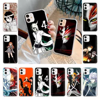 Чехол для Samsung A04 A14 A23 A34 A54 M23 M33 M52 M53 Realme 10 9 C30S C35 C55 VIVO Y02S Y21 Y51 X80 Pro Прозрачный чехол WI83 Bleach VIVO Y11 2019 коричневато-жёлтый