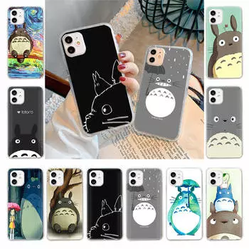 Чехол для Samsung A04 A14 A23 A34 A54 M23 M33 M52 M53 Realme 10 9 C30S C35 C55 VIVO Y02S Y21 Y51 X80 Pro Прозрачный чехол WI53 Тоторо Infinix Hot 30 олений