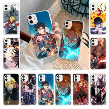 Чехол для Samsung A04 A14 A23 A34 A54 M23 M33 M52 M53 Realme 10 9 C30S C35 C55 VIVO Y02S Y21 Y51 X80 Pro Прозрачный чехол WI91 Fullmetal Alchemist Infinix Note 30 Pro кожа буйвола