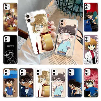 Чехол для Samsung A04 A14 A23 A34 A54 M23 M33 M52 M53 Realme 10 9 C30S C35 C55 VIVO Y02S Y21 Y51 X80 Pro Прозрачный чехол WI89 Детектив Конан Tecno Spark 7 верблюд