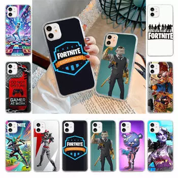 Чехол для Samsung A04 A14 A23 A34 A54 M23 M33 M52 M53 Realme 10 9 C30S C35 C55 VIVO Y02S Y21 Y51 X80 Pro Прозрачный чехол FI4 Fortnite Game Tecno Pova 4 олений