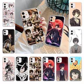 Чехол для Samsung A04 A14 A23 A34 A54 M23 M33 M52 M53 Realme 10 9 C30S C35 C55 VIVO Y02S Y21 Y51 X80 Pro Прозрачный чехол WI86 Дадзай Осаму VIVO Y22s кожа буйвола