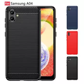 Чехол для Samsung A04, чехол для Samsung Galaxy A04, противоударный чехол для телефона, мягкий чехол из ТПУ для Samsung A 04 A04, чехол For Samsung A04 чёрный