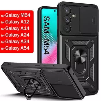 Чехол для Samsung A12 M54, защитный чехол для Galaxy S23 Ultra A22 A32 A42 A52 A72 A54 A13 A33 A53 A73 S20 Plus S21 S22 A21S For Galaxy A54 чёрный