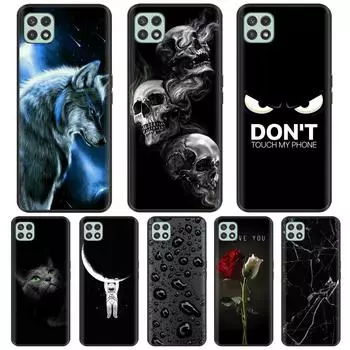 Чехол для Samsung A22, противоударный силиконовый мягкий мраморный чехол для телефона Samsung A22s, чехол для Samsung Galaxy A22 A 22, черные бамперы For Samsung A22s 5G