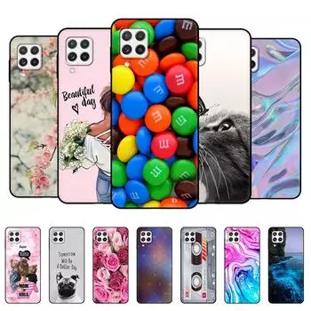 Чехол для Samsung A22, задняя крышка для телефона Samsung Galaxy A22 5G 4G Galaxy A22S 5G, мягкий силиконовый бампер, чехол Etui, черный чехол из ТПУ Samsung A22 4G