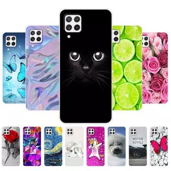 Чехол для Samsung A22, задняя крышка для телефона Samsung Galaxy A22 5G 4G GalaxyA22S A 22, мягкий силиконовый чехол из ТПУ, сумка Etui Samsung A22 4G