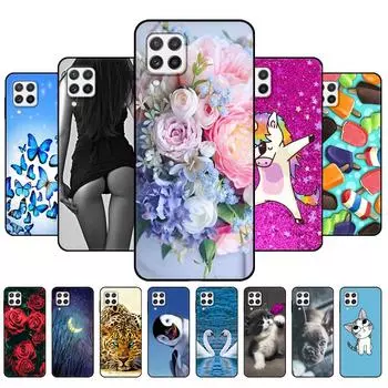 Чехол для Samsung A22, задняя крышка для телефона Samsung Galaxy A22 5G 4G Galaxy A22S 5G, мягкий силиконовый бампер, чехол Etui, черный чехол из ТПУ For Samsung A22 5G