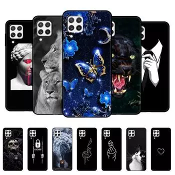 Чехол для Samsung A22, задняя крышка для телефона Samsung Galaxy A22S 5G 4G GalaxyA22S A22, мягкий силиконовый бампер, чехол Etui, черный чехол из ТПУ Samsung A22 4G