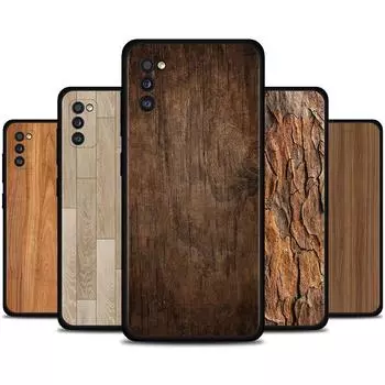 Чехол для Samsung A51 A71 A21s A21 A12 A11 A02s A02 A01 A91 A72 A52 A42 A41 A32 A31, силиконовый чехол из натурального дерева For Samsung A72 5G