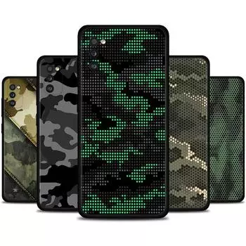 Чехол для Samsung A51 A71 A21s A21 A12 A11 A02s A02 A01 A91 A72 A52 A42 A41 A32 A31, чехол из ТПУ с камуфляжным рисунком, камуфляж в стиле милитари For Samsung A72 5G