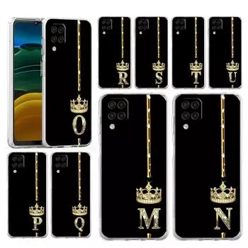 Чехол для Samsung A54 A52 A50 A70 A30 A40 A20S A20E A02S A12 A14 A22 A24 A42 A34 A32 5G A04s Чехол с бриллиантами и буквами «Корона» Samsung A42 5G