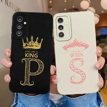 Чехол для Samsung Galaxy A02 A03S A13 A14 4G 5G A31 A51 A71 A24, роскошный силиконовый мягкий чехол из ТПУ с буквами AZ для Samsung Galaxy A10S 20S, бампер для телефона Samsung A02 / M02