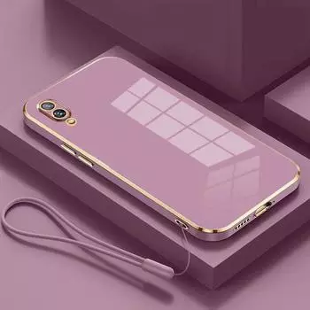 Чехол для Samsung Galaxy A02, чехол для Samsung Galaxy M02 SM-A022F SM-A022M, роскошный чехол для телефона с квадратным покрытием, противоударная задняя крышка Galaxy A02&Case & Strap снег белый