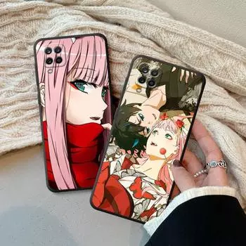 Чехол для Samsung Galaxy A10s A02 A01 A50 A02s A10 A20e A03 Core A04 A03s A04s, милый чехол в стиле аниме «Zero Two Darling In The Franxx» Samsung A10