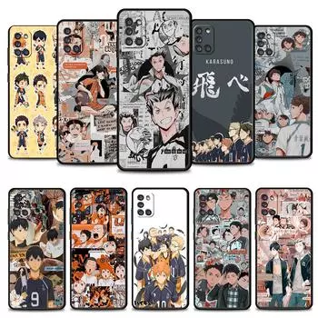Чехол для Samsung Galaxy A12 A21s A31 A51 A72 A41 A52 A32 4g A71 A02s A33 A22 A52s 5g Haikyuu Hinata Attacks, чехол для телефона с аниме For Samsung A12