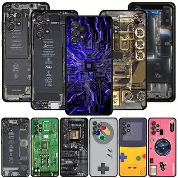 Чехол для Samsung Galaxy A13 A03 A12 A51 Caso, имитация Game Boy, печатная плата A71 A72 A52 A31 A41 A21s A11 A22 A02 F42 5G Capa Samsung A72 5G