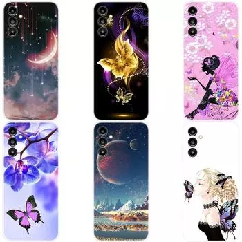 Чехол для Samsung Galaxy A14 5G Мягкий чехол из ТПУ для Galaxy A14 Силиконовый чехол для задней панели телефона с мультяшным рисунком Galaxy A14 5G