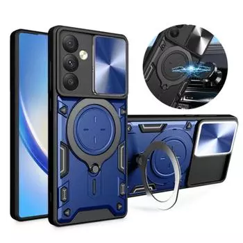 Чехол для Samsung Galaxy A14 A24 A34 A54 5G, защитные чехлы для камеры Samsung A 14 24 34 54, чехол-держатель с магнитным кольцом For SAM A22 4G чёрный