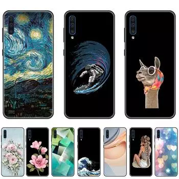 Чехол для Samsung Galaxy A30S черный 6,4-дюймовый TPU мягкий GalaxyA30S силиконовый противоударный Полная защита Ультратонкий Роскошный A30S-Style 1