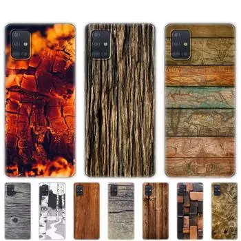 Чехол для Samsung Galaxy A31 A41 A51 A71 A01 A81 A91 A11 A30S A20S A21S A50S M11 M21 M31 M30S M40S Чехол текстура дерева Стиль Samsung A51