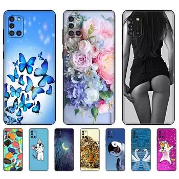 Чехол для Samsung Galaxy A31, мягкий силиконовый чехол для телефона Samsung A31 A 31 SM-A315F GalaxyA31, чехол-бампер 6,4 дюйма, черный чехол из ТПУ Samsung A31