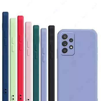 Чехол для Samsung Galaxy A33 5G, чехол для Samsung Galaxy A33 5G A03 Core A03s A13 A53 A73, мягкий силиконовый чехол из жидкого кремния For Galaxy A33 5G чёрный