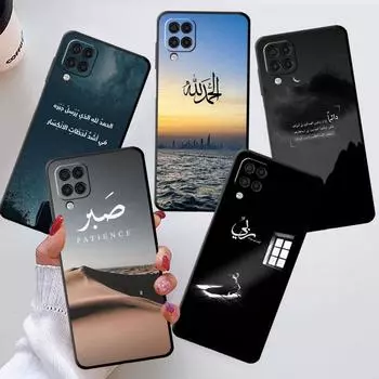 Чехол для Samsung Galaxy A50 A20e A70 A10 A40 A20s A10s M30s M51 M31s, черный мягкий чехол для телефона, арабский Коран, исламский мусульманин Samsung A50