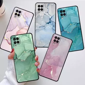 Чехол для Samsung Galaxy A50 A20e A70 A10 A40 A20s A10s M30s M51 M31s черный мягкий чехол для телефона с мраморным узором Samsung A50