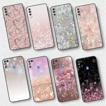 Чехол для Samsung Galaxy A50 A70 A30 A20s A20e A10 A40 A10s A10e M52 M51 M31 M30s M21 M13 5G, черный чехол для телефона, блестящий розовый крутой Samsung A70